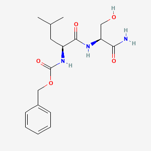 molecular formula C17H25N3O5 B1387973 Carbobenzyloxy-L-leucyl-L-serinamide CAS No. 158011-06-4