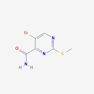 molecular formula C6H6BrN3OS B1387977 5-Bromo-2-(methylthio)pyrimidine-4-carboxamide CAS No. 201996-69-2