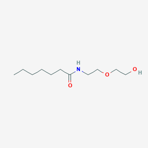 molecular formula C11H23NO3 B13879770 N-(2-hydroxyethoxyethyl)-heptan-amide 
