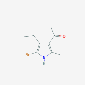 1-(5-bromo-4-ethyl-2-methyl-1H-pyrrol-3-yl)ethanone