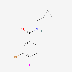 molecular formula C11H11BrINO B1387992 3-bromo-N-(cyclopropylmethyl)-4-iodobenzamide CAS No. 1147647-29-7