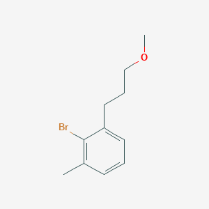 molecular formula C11H15BrO B13879978 2-Bromo-1-(3-methoxypropyl)-3-methylbenzene 