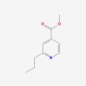 molecular formula C10H13NO2 B13879988 Methyl 2-propylisonicotinate 