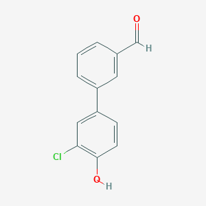 molecular formula C13H9ClO2 B1388011 2-Chloro-4-(3-formylphenyl)phenol CAS No. 1176562-05-2
