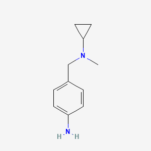molecular formula C11H16N2 B1388019 4-{[Cyclopropyl(methyl)amino]methyl}aniline CAS No. 1094851-04-3