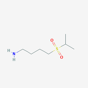 molecular formula C7H17NO2S B1388021 4-(Propane-2-sulfonyl)-butylamine CAS No. 1181589-24-1