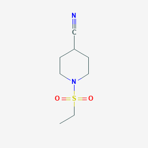 molecular formula C8H14N2O2S B1388024 1-(Ethylsulfonyl)piperidine-4-carbonitrile CAS No. 936482-02-9