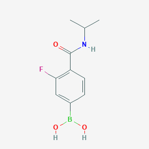 molecular formula C10H13BFNO3 B1388031 (3-Fluoro-4-(isopropylcarbamoyl)phenyl)boronic acid CAS No. 874289-16-4