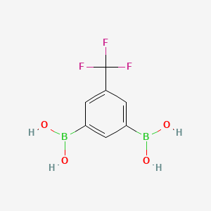 B1388033 (5-(Trifluoromethyl)-1,3-phenylene)diboronic acid CAS No. 913835-35-5