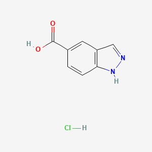 molecular formula C8H7ClN2O2 B1388039 1H-indazole-5-carboxylic acid hydrochloride CAS No. 915139-44-5