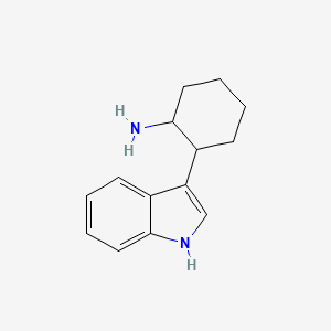 molecular formula C14H18N2 B1388041 2-(1H-indol-3-yl)cyclohexanaMine CAS No. 4765-27-9