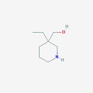 molecular formula C8H17NO B1388043 (3-Ethylpiperidin-3-YL)methanol CAS No. 7033-84-3