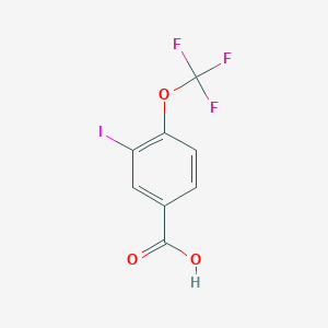 molecular formula C8H4F3IO3 B1388045 3-Iodo-4-(trifluoromethoxy)benzoic acid CAS No. 1110709-70-0