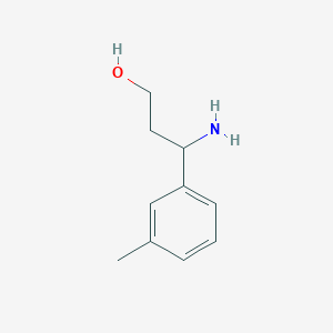 molecular formula C10H15NO B1388046 3-Amino-3-(3-methylphenyl)propan-1-ol CAS No. 68208-22-0