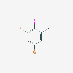 molecular formula C7H5Br2I B1388047 3,5-Dibromo-2-iodotoluene CAS No. 1000571-43-6