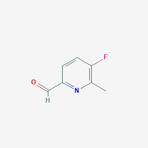 molecular formula C7H6FNO B1388053 5-Fluoro-6-methylpicolinaldehyde CAS No. 884495-34-5