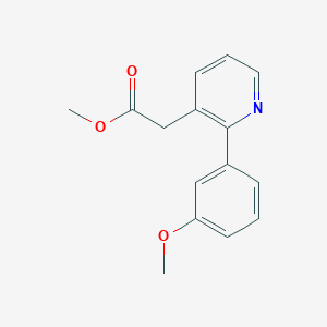 molecular formula C15H15NO3 B13880561 Methyl 2-(2-(3-methoxyphenyl)pyridin-3-yl)acetate 