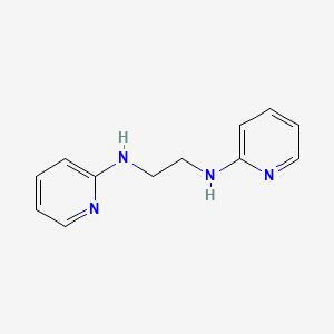 molecular formula C12H14N4 B13880639 N,N'-bis(pyridin-2-yl)ethane-1,2-diamine CAS No. 39643-08-8