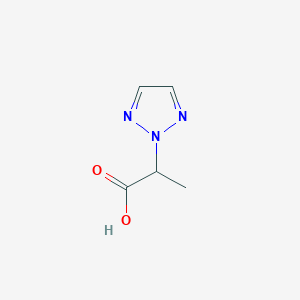 molecular formula C5H7N3O2 B13880646 2-(Triazol-2-yl)propanoic acid 