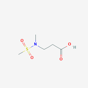 molecular formula C5H11NO4S B1388066 N-methyl-N-(methylsulfonyl)-beta-alanine CAS No. 1158736-03-8