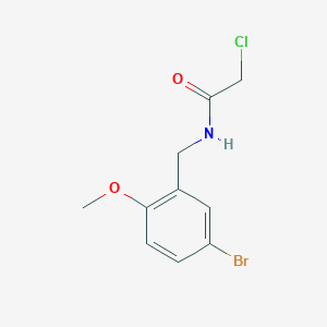 N-[(5-bromo-2-methoxyphenyl)methyl]-2-chloroacetamide