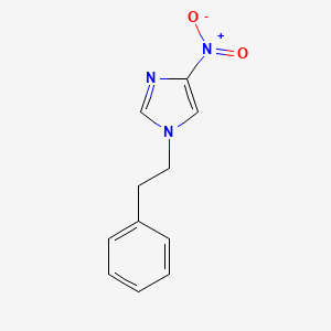 molecular formula C11H11N3O2 B13880705 4-Nitro-1-(2-phenylethyl)-1H-imidazole 