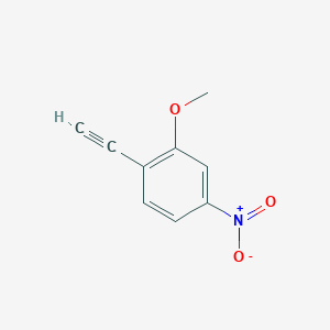 molecular formula C9H7NO3 B1388075 1-Ethynyl-2-methoxy-4-nitrobenzene CAS No. 1135283-10-1