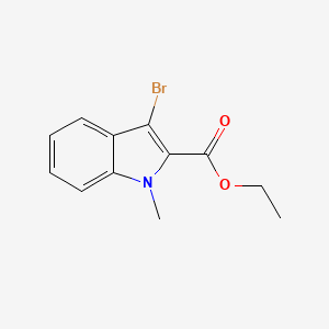 molecular formula C12H12BrNO2 B1388076 ethyl 3-bromo-1-methyl-1H-indole-2-carboxylate CAS No. 521276-41-5