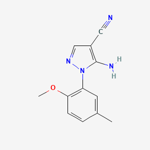 5-Amino-1-(2-methoxy-5-methylphenyl)-1H-pyrazole-4-carbonitrile