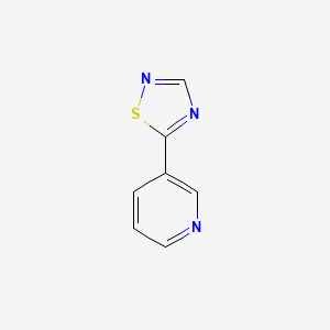 molecular formula C7H5N3S B13880900 5-Pyridin-3-yl-1,2,4-thiadiazole 