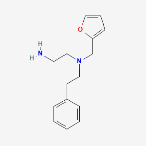 molecular formula C15H20N2O B1388091 N-(2-Furylmethyl)-N-(2-phenylethyl)ethane-1,2-diamine CAS No. 1181680-47-6