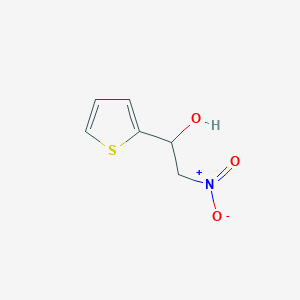 molecular formula C6H7NO3S B13880919 2-Nitro-1-thiophen-2-ylethanol 