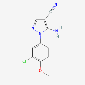 5-Amino-1-(3-chloro-4-methoxyphenyl)-1H-pyrazole-4-carbonitrile