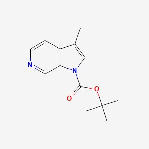 molecular formula C13H16N2O2 B13880949 Tert-butyl 3-methylpyrrolo[2,3-c]pyridine-1-carboxylate 