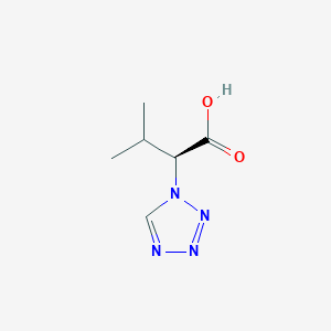 (2S)-3-methyl-2-(1H-tetrazol-1-yl)butanoic acid