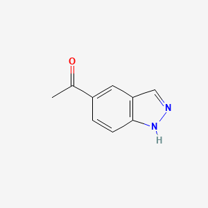 molecular formula C9H8N2O B1388096 1-(1H-Indazol-5-yl)ethanone CAS No. 1001906-63-3