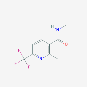 molecular formula C9H9F3N2O B1388100 N,2-Dimethyl-6-(trifluoromethyl)nicotinamide CAS No. 1090043-67-6