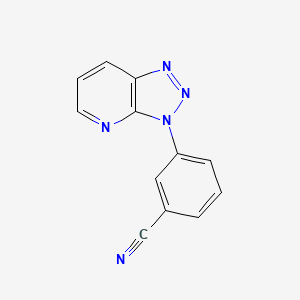 molecular formula C12H7N5 B13881014 3-(3H-[1,2,3]Triazolo[4,5-b]pyridin-3-yl)benzonitrile CAS No. 62052-03-3