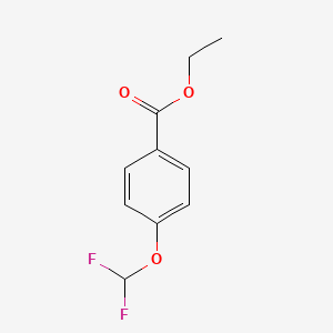 molecular formula C10H10F2O3 B1388107 Ethyl 4-(difluoromethoxy)benzoate CAS No. 773134-78-4