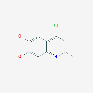 molecular formula C12H12ClNO2 B1388111 4-Chloro-6,7-dimethoxy-2-methylquinoline CAS No. 100122-02-9