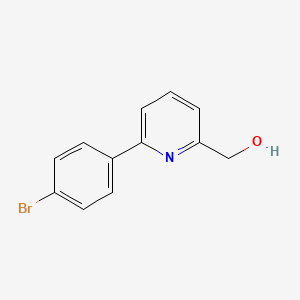 molecular formula C12H10BrNO B13881121 [6-(4-Bromophenyl)pyridin-2-yl]methanol 