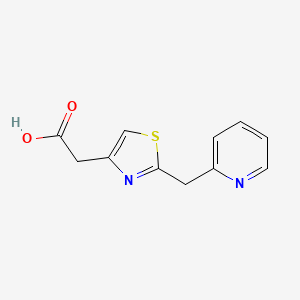 [2-(Pyridin-2-ylmethyl)-1,3-thiazol-4-yl]acetic acid