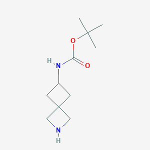 molecular formula C11H20N2O2 B1388125 tert-butyl 2-azaspiro[3.3]hept-6-ylcarbamate CAS No. 1118786-85-8