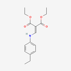 molecular formula C16H21NO4 B13881258 Diethyl 2-[(4-ethylanilino)methylidene]propanedioate 