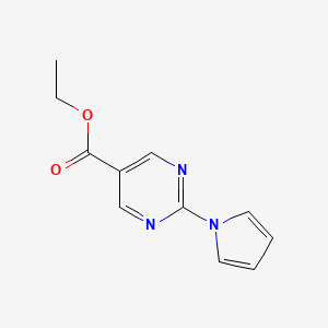 ethyl 2-(1H-pyrrol-1-yl)-5-pyrimidinecarboxylate