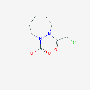 molecular formula C12H21ClN2O3 B1388133 Tert-butyl 2-(2-chloroacetyl)-1,2-diazepane-1-carboxylate CAS No. 1135283-02-1