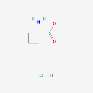 molecular formula C6H12ClNO2 B1388138 Methyl 1-aminocyclobutanecarboxylate hydrochloride CAS No. 92398-47-5