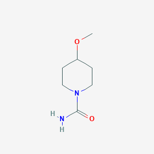 molecular formula C7H14N2O2 B13881407 4-Methoxypiperidine-1-carboxamide 