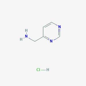 molecular formula C5H8ClN3 B1388141 4-(Aminomethyl)pyrimidine hydrochloride CAS No. 1138011-17-2