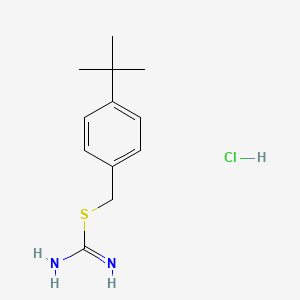molecular formula C12H19ClN2S B1388142 2-(4-tert-Butyl-benzyl)-isothiourea hydrochloride CAS No. 324523-97-9